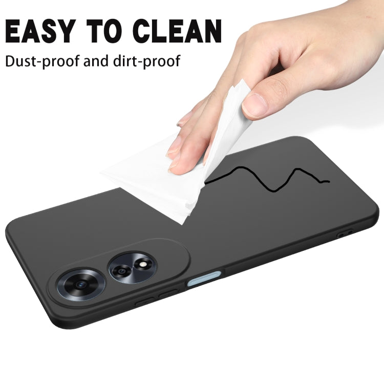 For OPPO A60 4G Solid Color Liquid Silicone Dropproof Full Coverage Phone Case