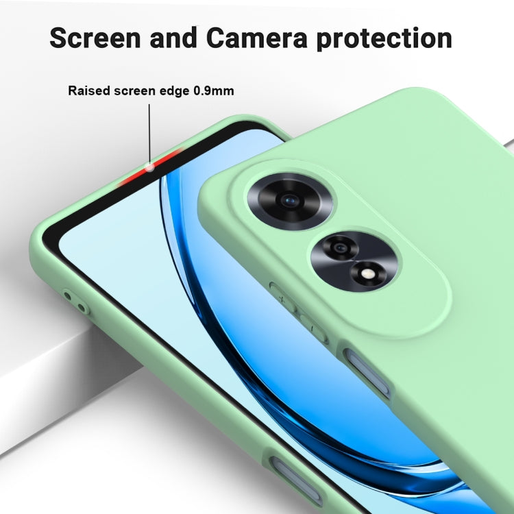 For OPPO A60 4G Solid Color Liquid Silicone Dropproof Full Coverage Phone Case
