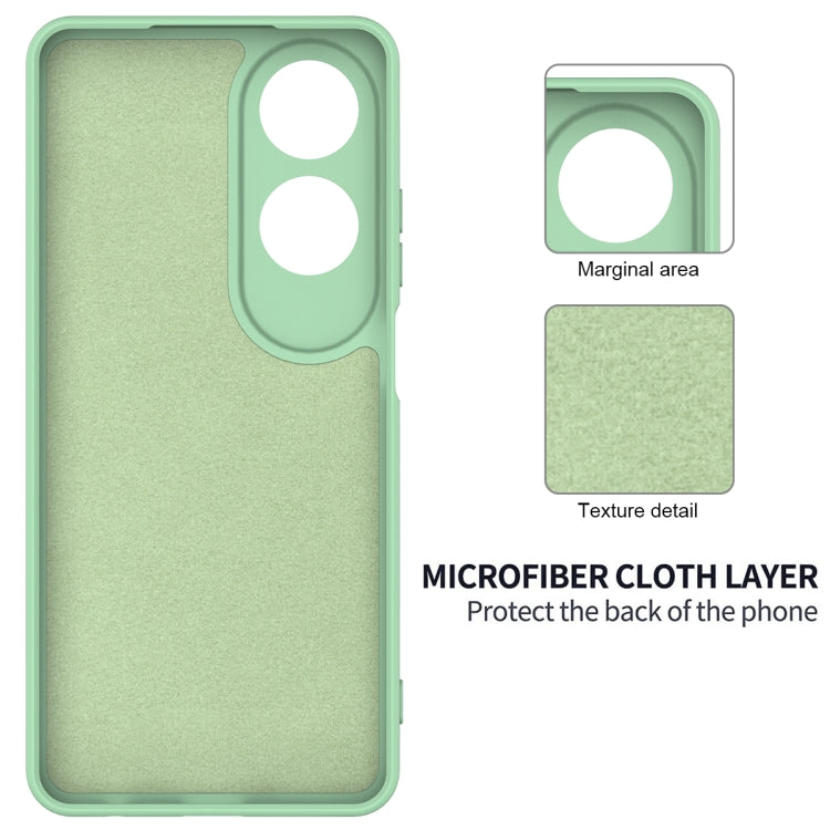 For OPPO A60 4G Solid Color Liquid Silicone Dropproof Full Coverage Phone Case