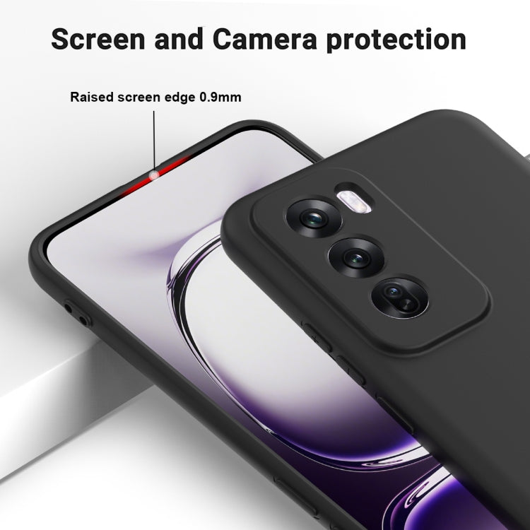 For OPPO Reno12 5G Global Solid Color Liquid Silicone Dropproof Full Coverage Phone Case