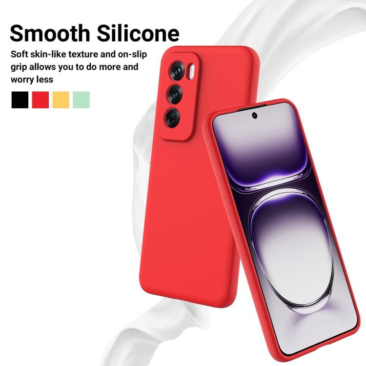 For OPPO Reno12 Pro 5G Global Solid Color Liquid Silicone Dropproof Full Coverage Phone Case