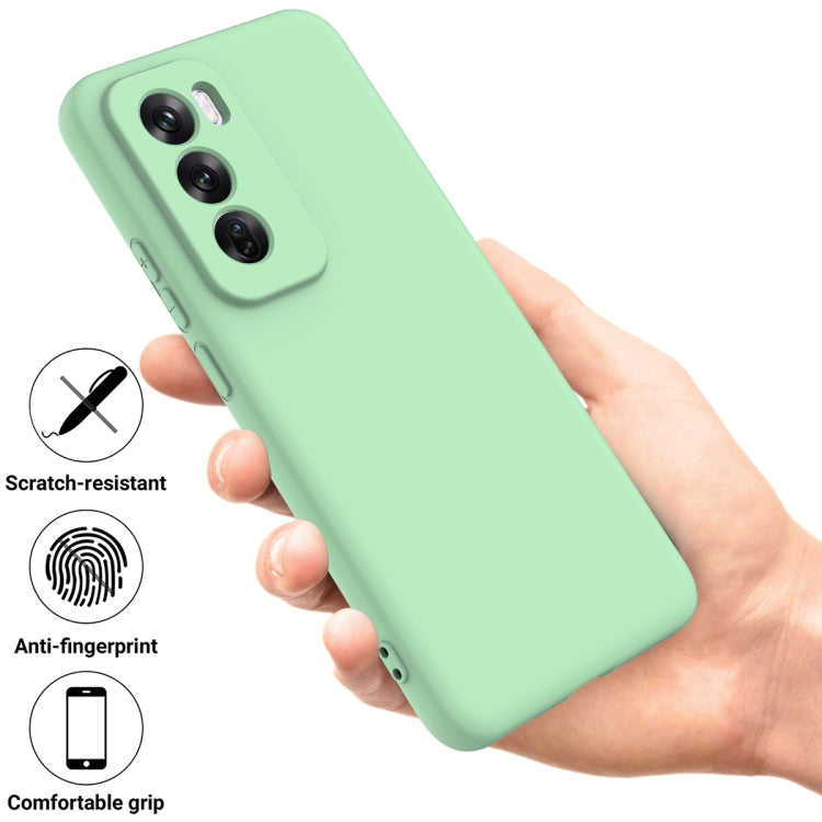 For OPPO Reno12 Pro 5G Global Solid Color Liquid Silicone Dropproof Full Coverage Phone Case