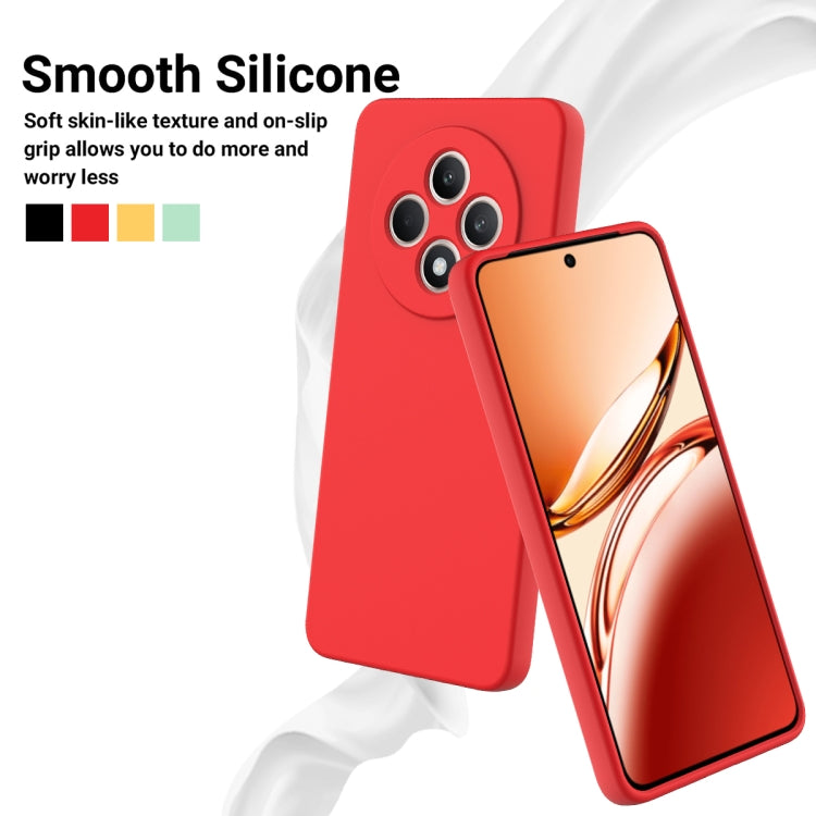 For OPPO F27 5G Solid Color Liquid Silicone Dropproof Full Coverage Phone Case