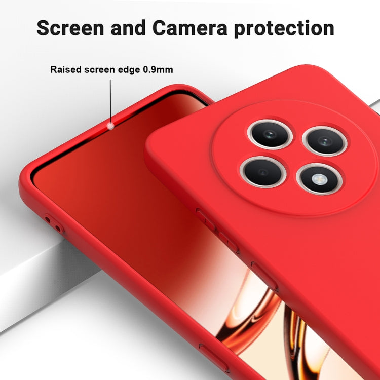 For OPPO F27 5G Solid Color Liquid Silicone Dropproof Full Coverage Phone Case