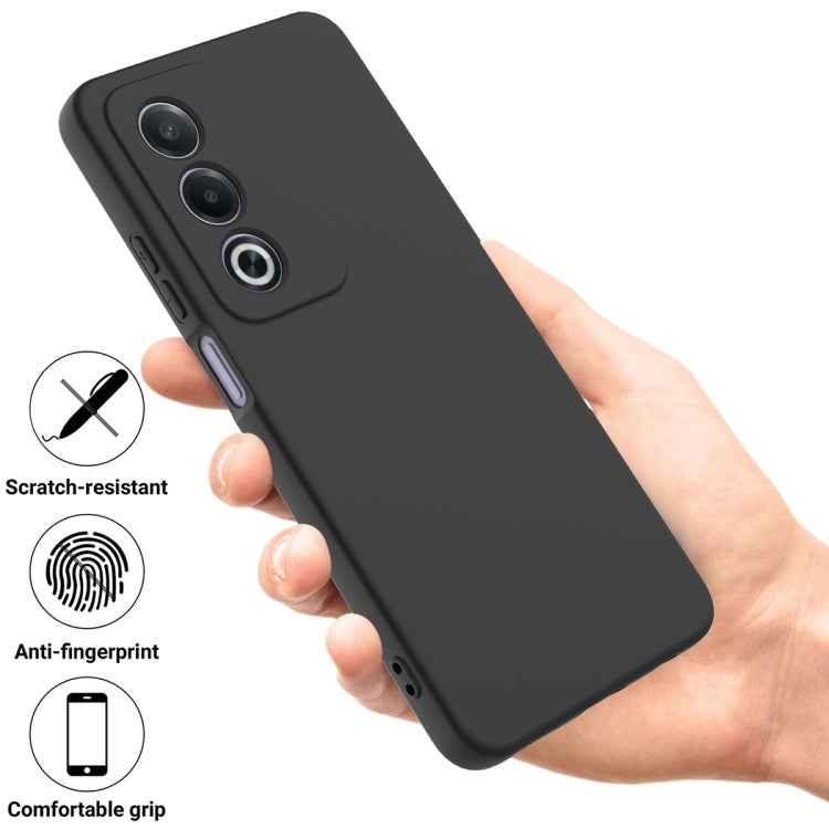 For OPPO A3 Pro 5G India Solid Color Liquid Silicone Dropproof Full Coverage Phone Case