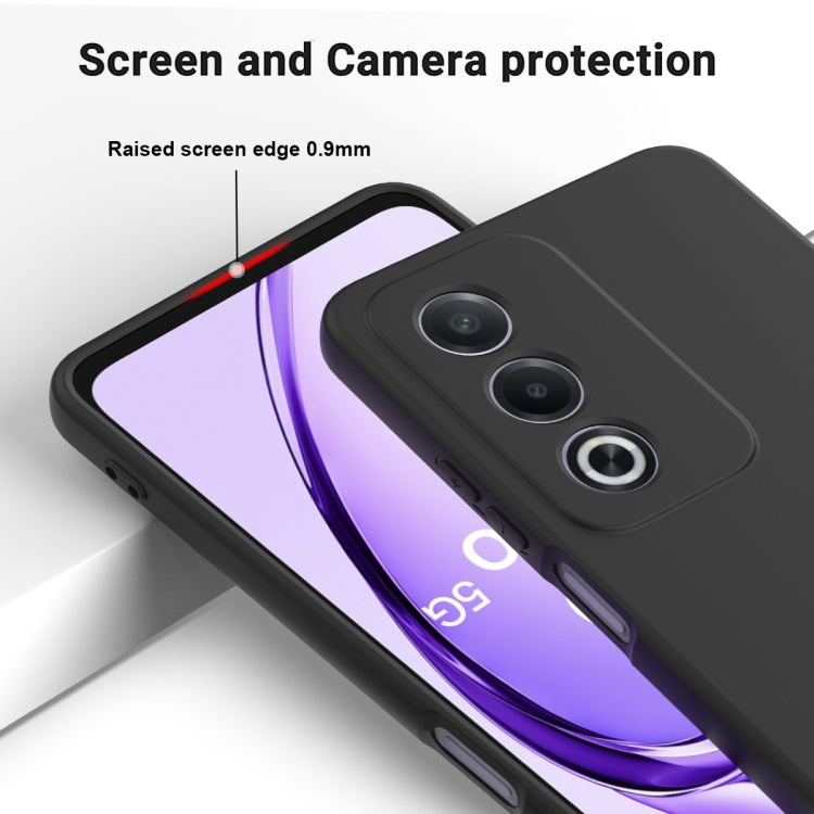 For OPPO A3 Pro 5G India Solid Color Liquid Silicone Dropproof Full Coverage Phone Case