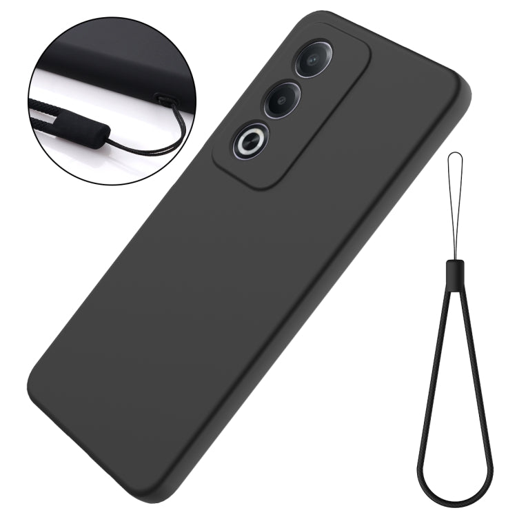 For OPPO A3 Pro 5G India Solid Color Liquid Silicone Dropproof Full Coverage Phone Case