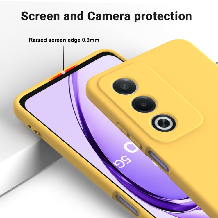 For OPPO A3 Pro 5G India Solid Color Liquid Silicone Dropproof Full Coverage Phone Case