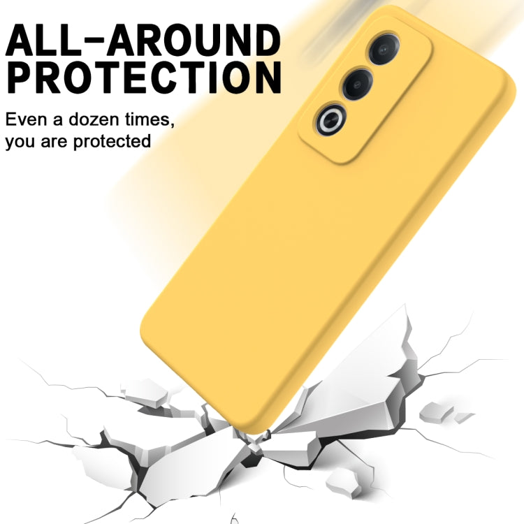 For OPPO A3 Pro 5G India Solid Color Liquid Silicone Dropproof Full Coverage Phone Case