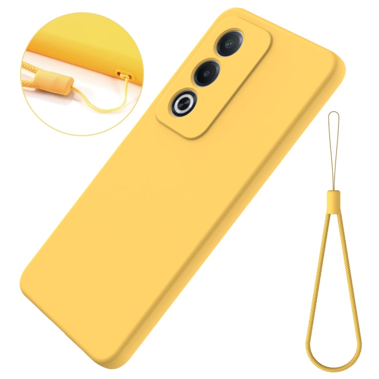 For OPPO A3 Pro 5G India Solid Color Liquid Silicone Dropproof Full Coverage Phone Case