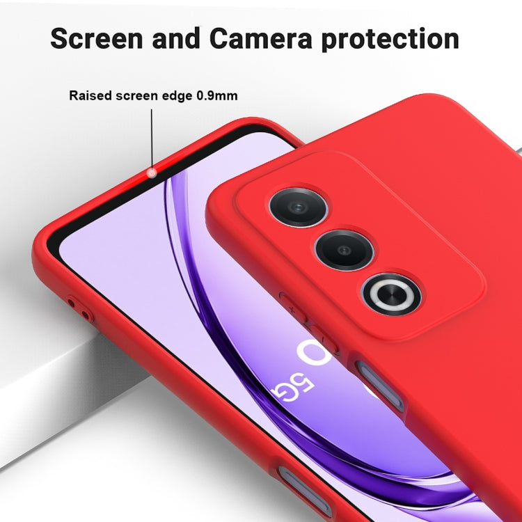 For OPPO A3 Pro 5G India Solid Color Liquid Silicone Dropproof Full Coverage Phone Case