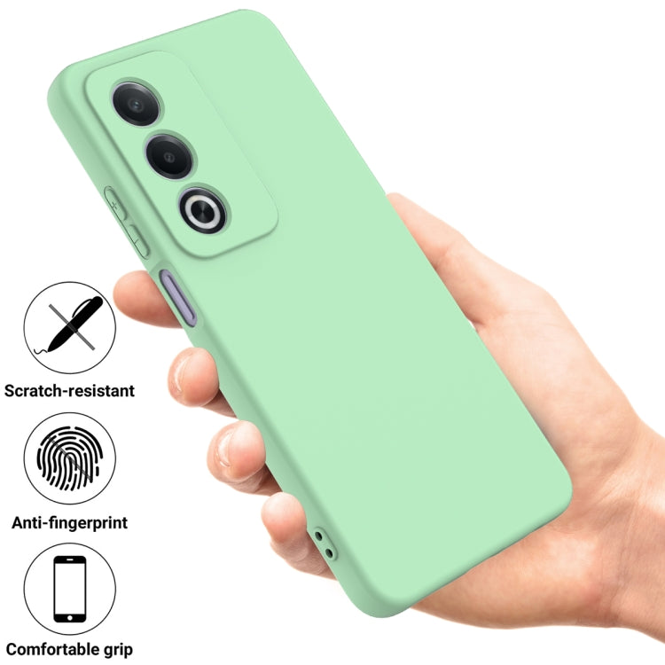 For OPPO A3 Pro 5G India Solid Color Liquid Silicone Dropproof Full Coverage Phone Case