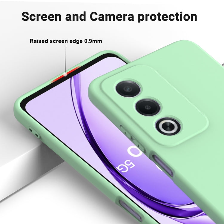 For OPPO A3 Pro 5G India Solid Color Liquid Silicone Dropproof Full Coverage Phone Case