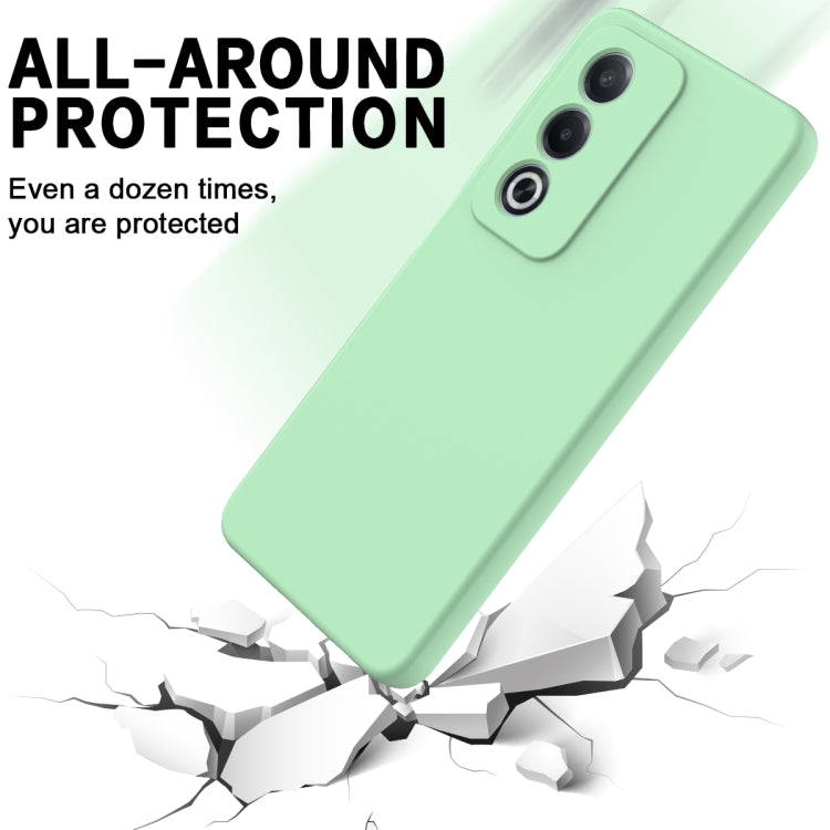 For OPPO A3 Pro 5G India Solid Color Liquid Silicone Dropproof Full Coverage Phone Case