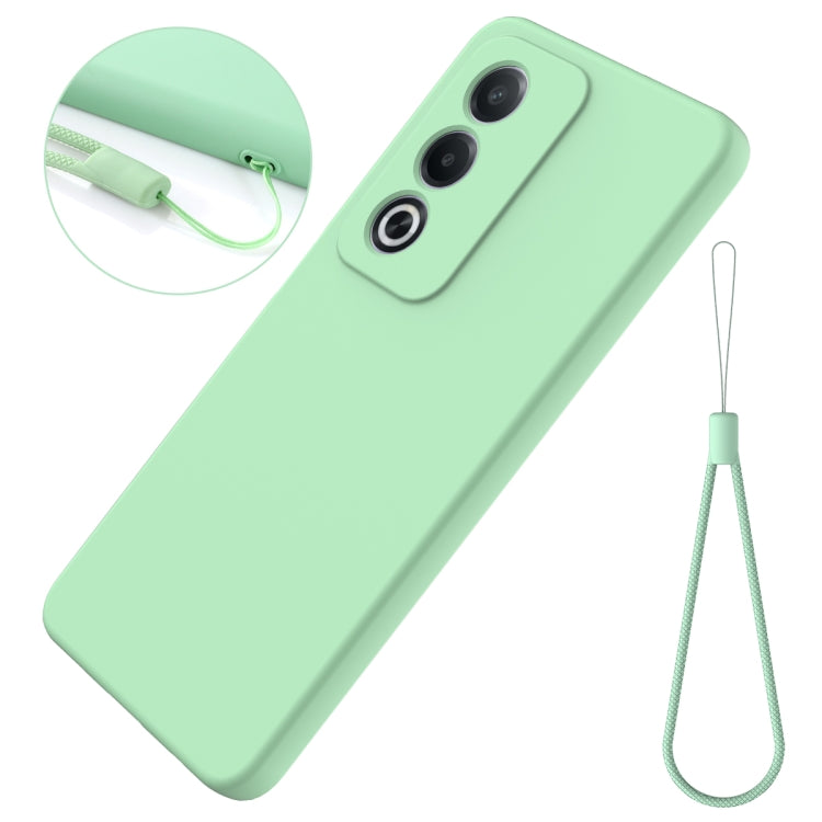 For OPPO A3 Pro 5G India Solid Color Liquid Silicone Dropproof Full Coverage Phone Case