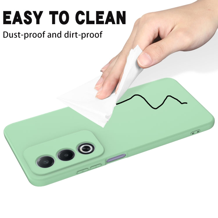 For OPPO A3 Pro 5G India Solid Color Liquid Silicone Dropproof Full Coverage Phone Case
