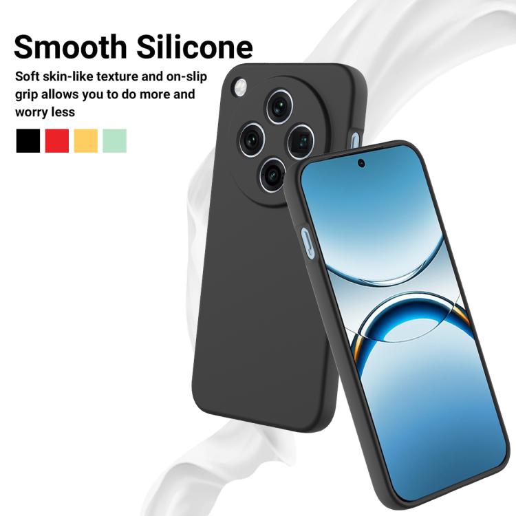 For OPPO Find X8 Pro Solid Color Liquid Silicone Dropproof Full Coverage Phone Case