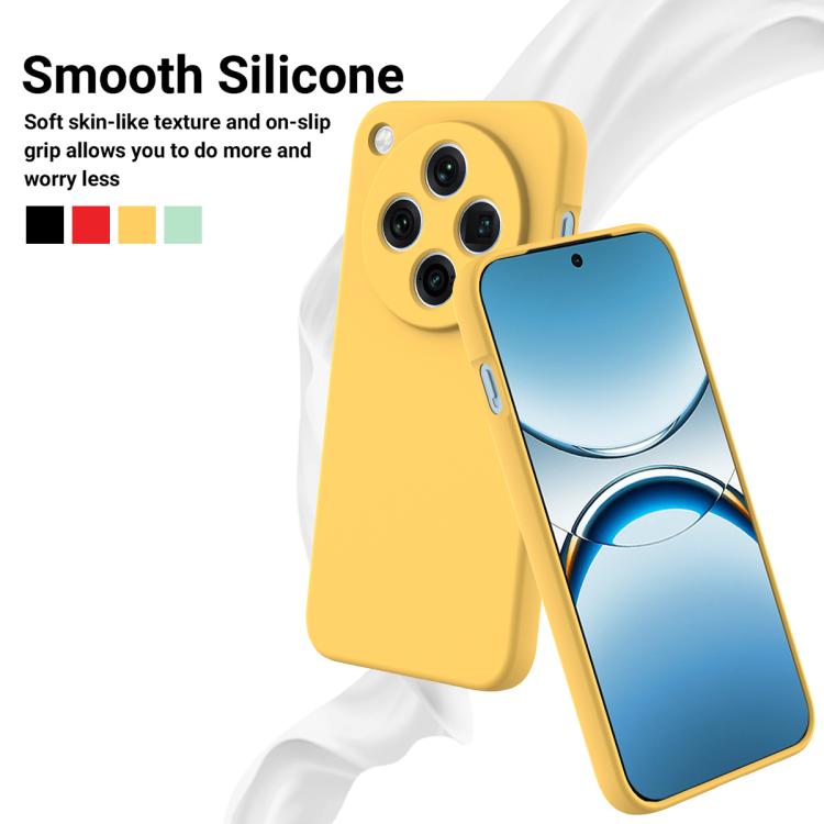 For OPPO Find X8 Pro Solid Color Liquid Silicone Dropproof Full Coverage Phone Case