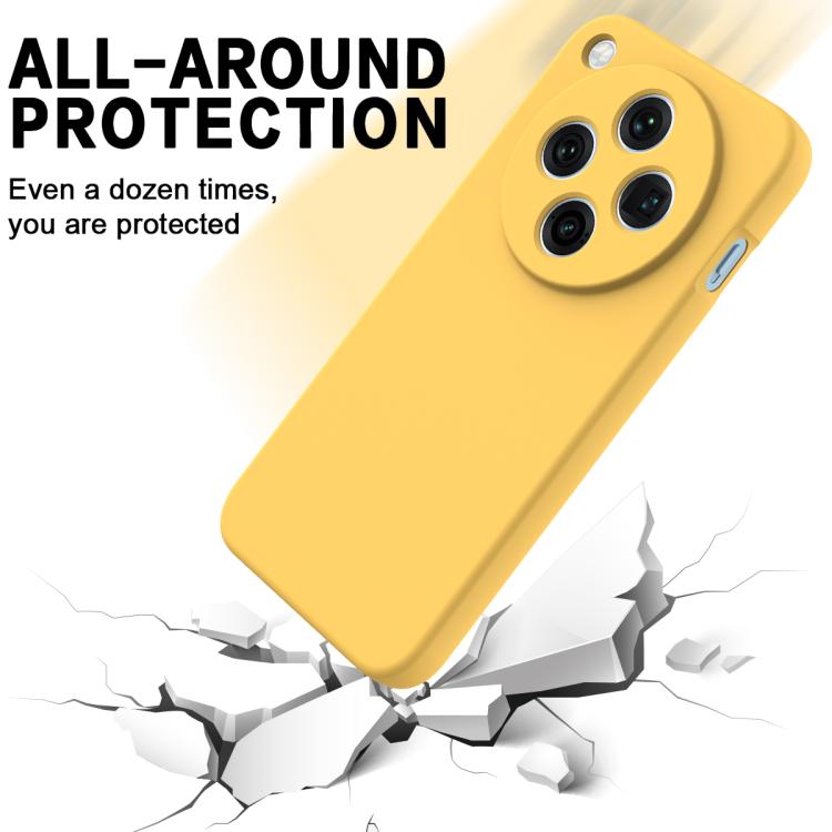 For OPPO Find X8 Pro Solid Color Liquid Silicone Dropproof Full Coverage Phone Case