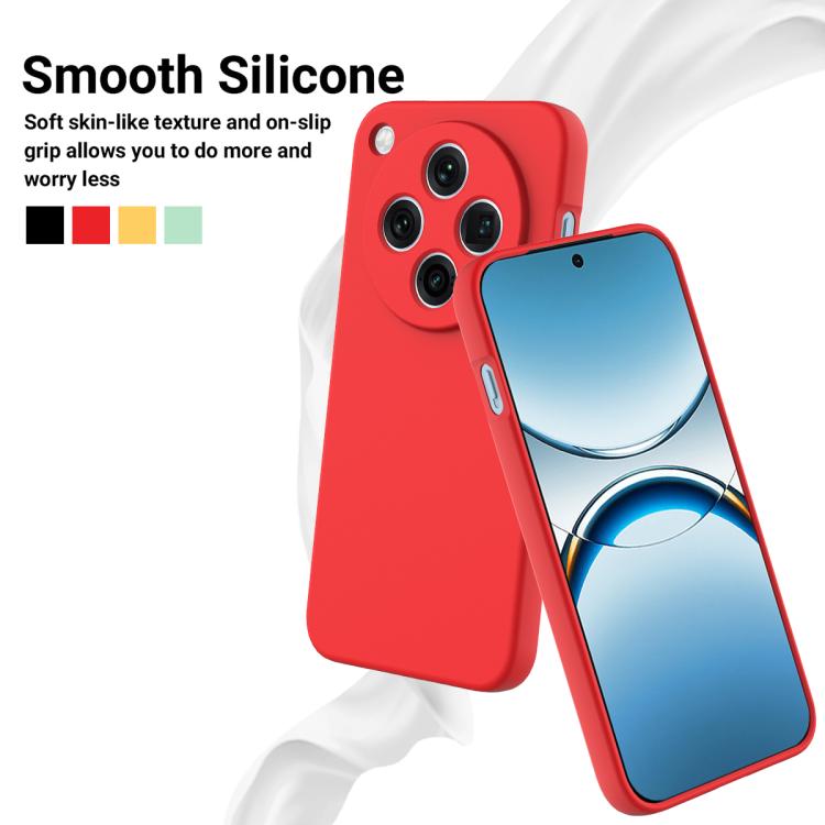 For OPPO Find X8 Pro Solid Color Liquid Silicone Dropproof Full Coverage Phone Case