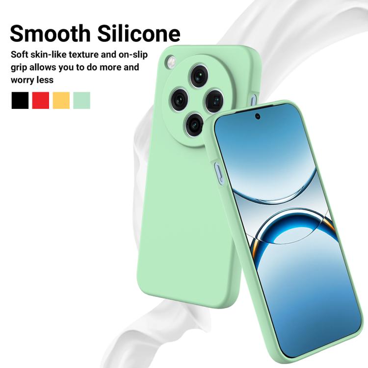 For OPPO Find X8 Pro Solid Color Liquid Silicone Dropproof Full Coverage Phone Case