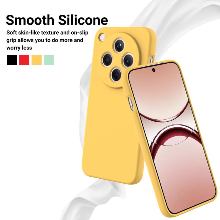 For OPPO Find X8 Solid Color Liquid Silicone Dropproof Full Coverage Phone Case