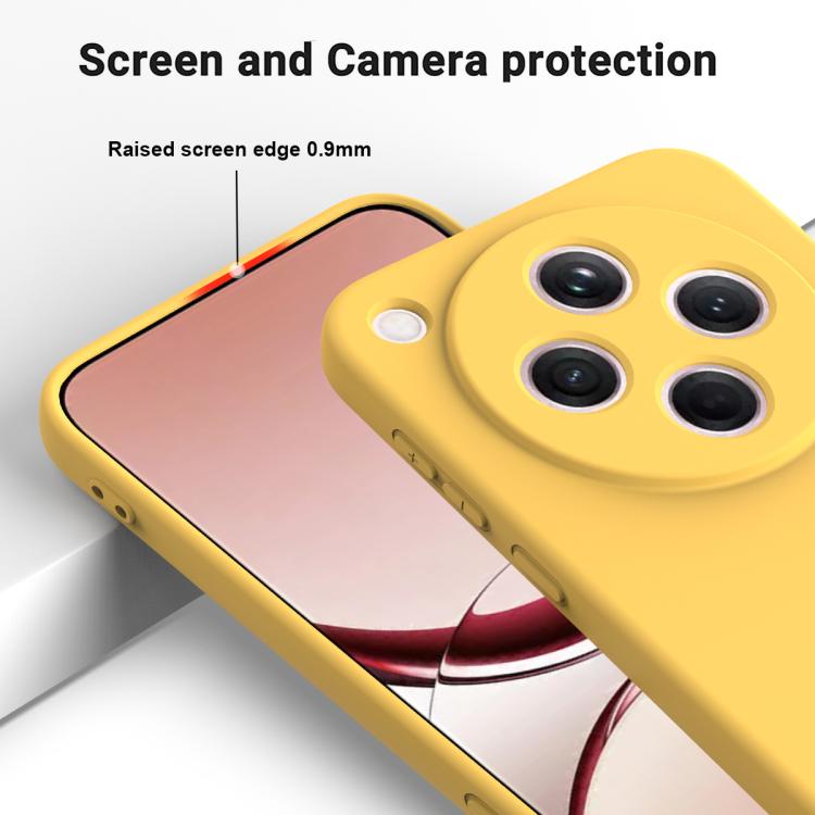 For OPPO Find X8 Solid Color Liquid Silicone Dropproof Full Coverage Phone Case