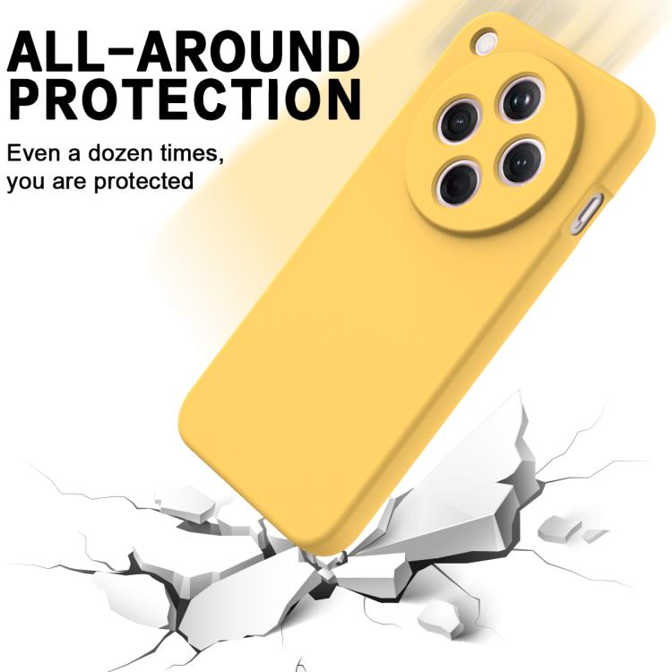 For OPPO Find X8 Solid Color Liquid Silicone Dropproof Full Coverage Phone Case