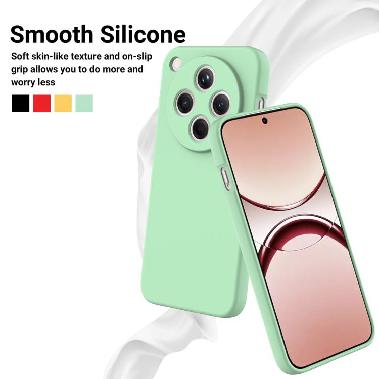 For OPPO Find X8 Solid Color Liquid Silicone Dropproof Full Coverage Phone Case
