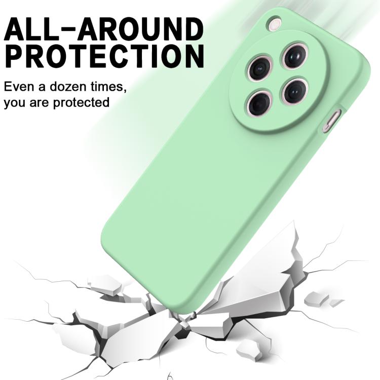 For OPPO Find X8 Solid Color Liquid Silicone Dropproof Full Coverage Phone Case