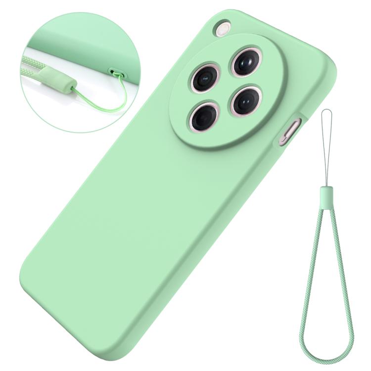 For OPPO Find X8 Solid Color Liquid Silicone Dropproof Full Coverage Phone Case