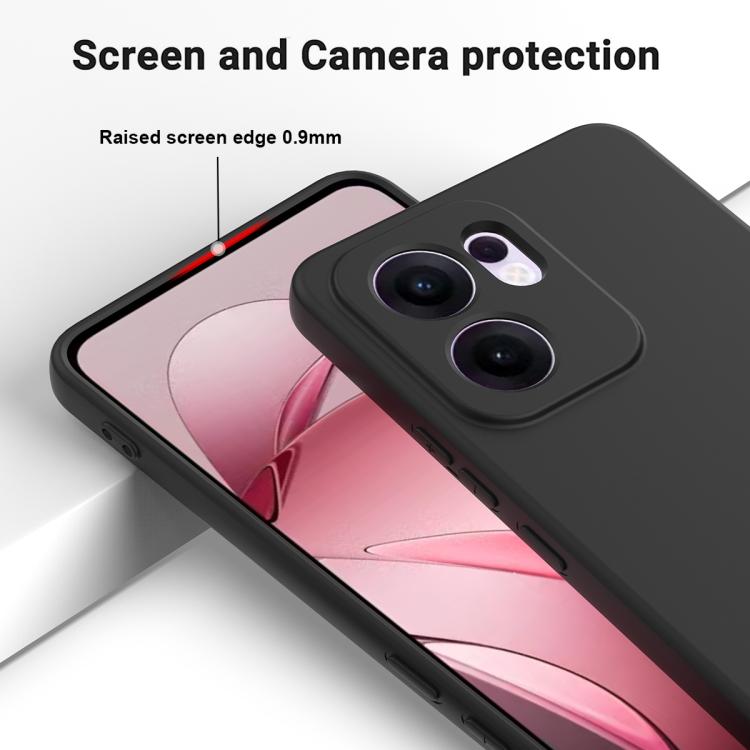 For OPPO Reno13 F 4G / 5G Solid Color Liquid Silicone Dropproof Full Coverage Phone Case