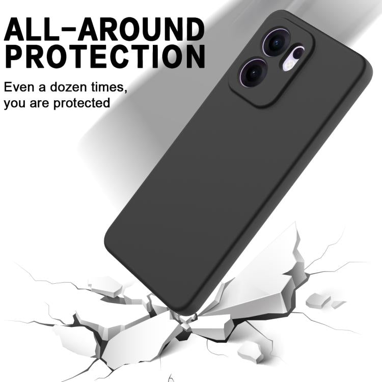 For OPPO Reno13 F 4G / 5G Solid Color Liquid Silicone Dropproof Full Coverage Phone Case