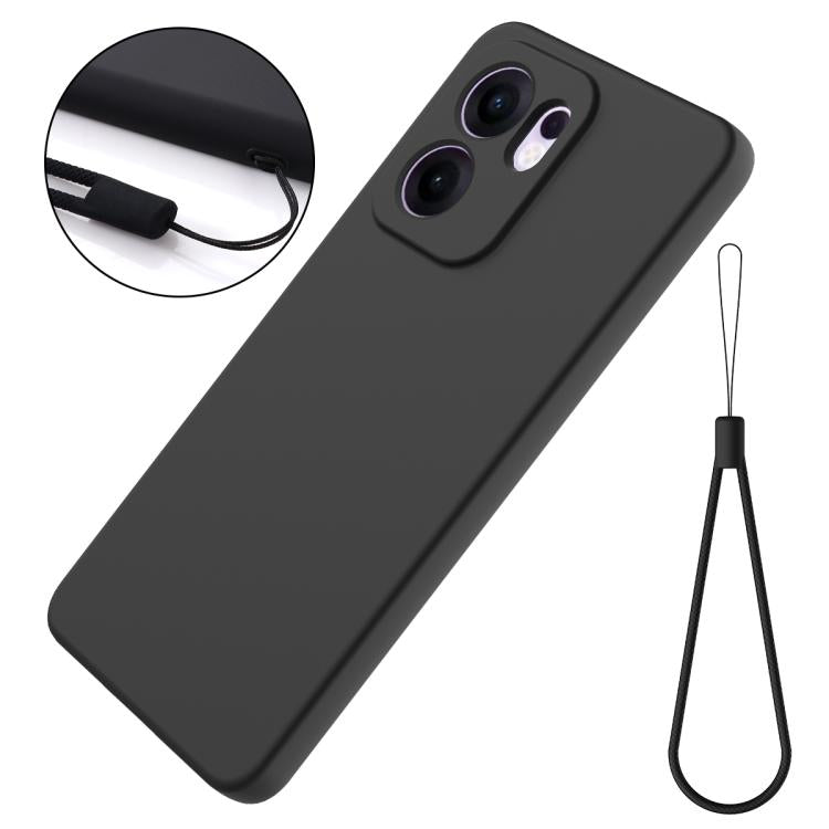 For OPPO Reno13 F 4G / 5G Solid Color Liquid Silicone Dropproof Full Coverage Phone Case