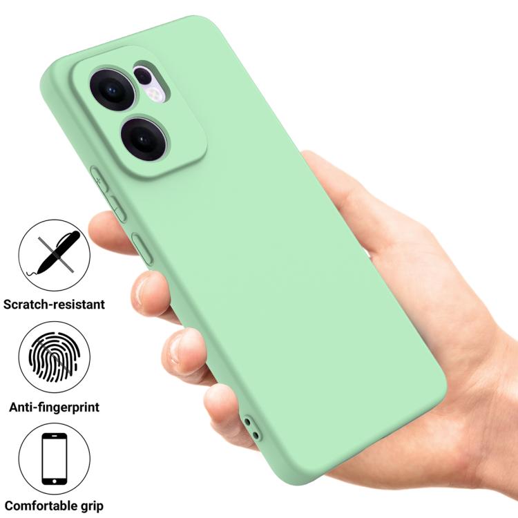 For OPPO Reno13 F 4G / 5G Solid Color Liquid Silicone Dropproof Full Coverage Phone Case