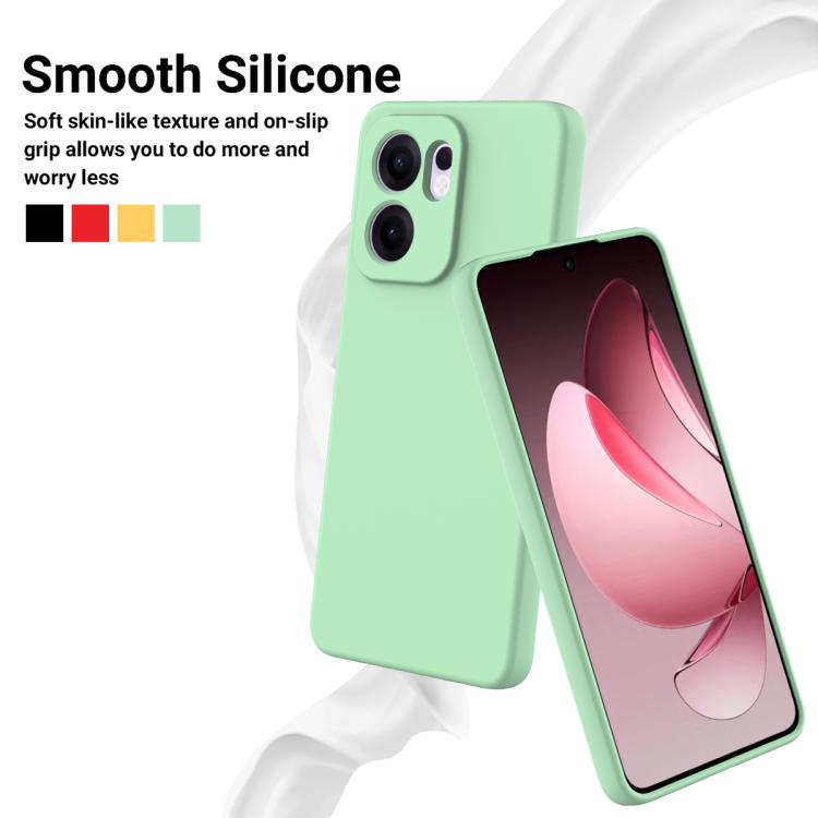 For OPPO Reno13 F 4G / 5G Solid Color Liquid Silicone Dropproof Full Coverage Phone Case