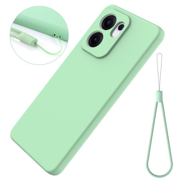 For OPPO Reno13 F 4G / 5G Solid Color Liquid Silicone Dropproof Full Coverage Phone Case