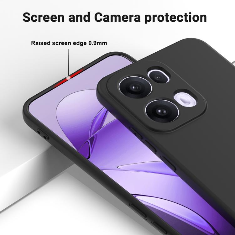 For OPPO Reno13 Pro 5G Global Solid Color Liquid Silicone Dropproof Full Coverage Phone Case
