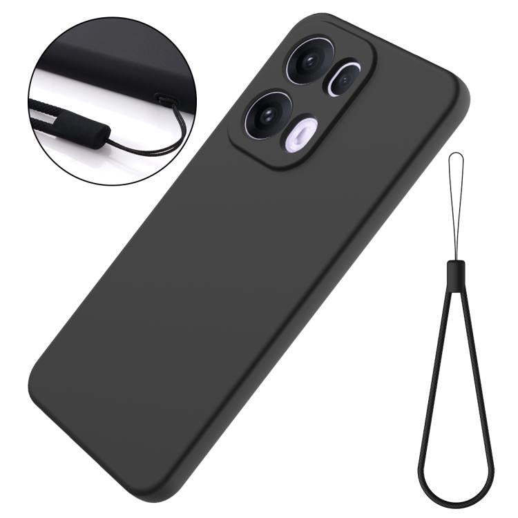 For OPPO Reno13 Pro 5G Global Solid Color Liquid Silicone Dropproof Full Coverage Phone Case