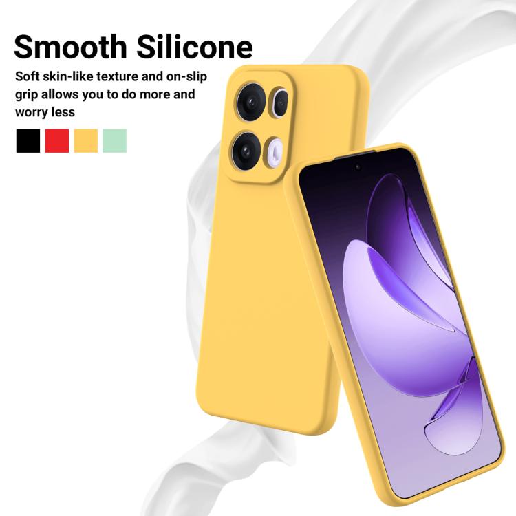 For OPPO Reno13 Pro 5G Global Solid Color Liquid Silicone Dropproof Full Coverage Phone Case
