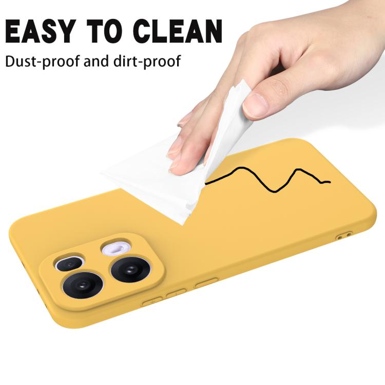 For OPPO Reno13 Pro 5G Global Solid Color Liquid Silicone Dropproof Full Coverage Phone Case