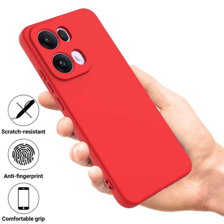 For OPPO Reno13 Pro 5G Global Solid Color Liquid Silicone Dropproof Full Coverage Phone Case