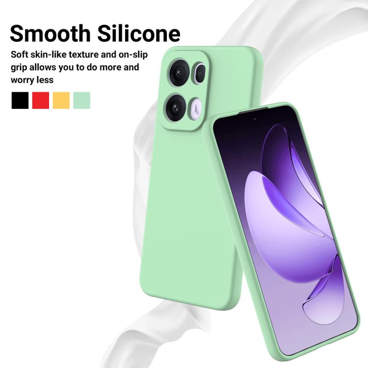 For OPPO Reno13 Pro 5G Global Solid Color Liquid Silicone Dropproof Full Coverage Phone Case