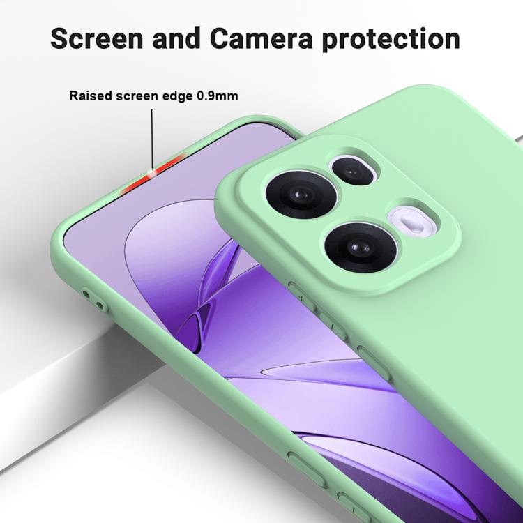 For OPPO Reno13 Pro 5G Global Solid Color Liquid Silicone Dropproof Full Coverage Phone Case