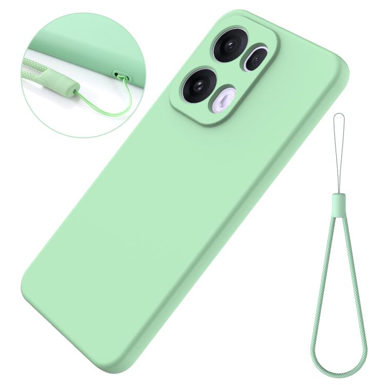 For OPPO Reno13 Pro 5G Global Solid Color Liquid Silicone Dropproof Full Coverage Phone Case