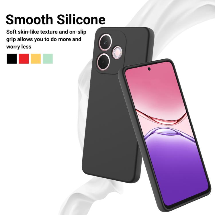 For OPPO A5 Pro 5G Solid Color Liquid Silicone Dropproof Full Coverage Phone Case