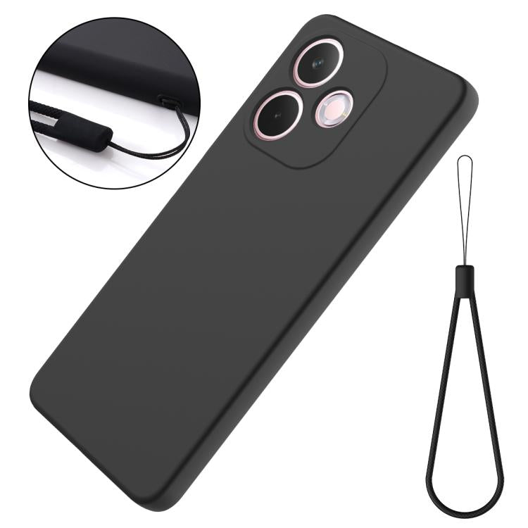 For OPPO A5 Pro 5G Solid Color Liquid Silicone Dropproof Full Coverage Phone Case
