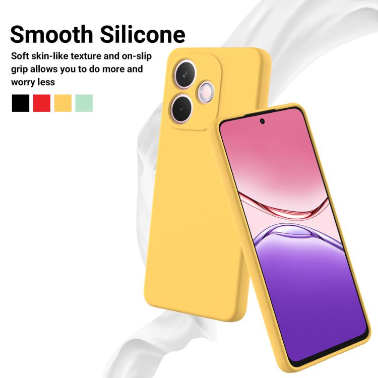 For OPPO A5 Pro 5G Solid Color Liquid Silicone Dropproof Full Coverage Phone Case