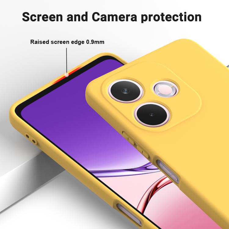 For OPPO A5 Pro 5G Solid Color Liquid Silicone Dropproof Full Coverage Phone Case