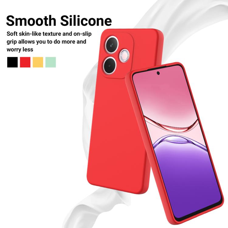 For OPPO A5 Pro 5G Solid Color Liquid Silicone Dropproof Full Coverage Phone Case